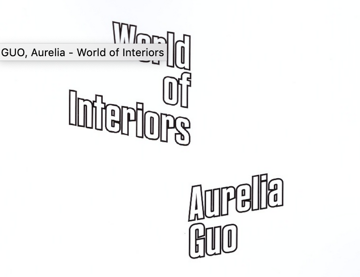  - Aurelia Guo THE WORLD OF INTERIORS